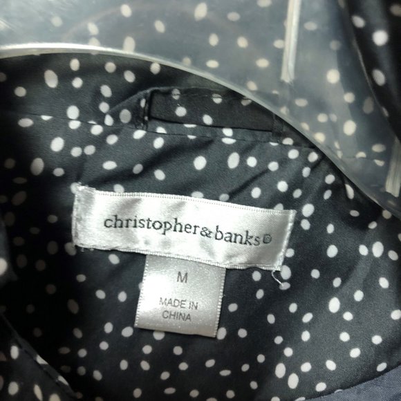 Christopher and Banks grey and white polka dot ladies vest size medium - Picture 4 of 6